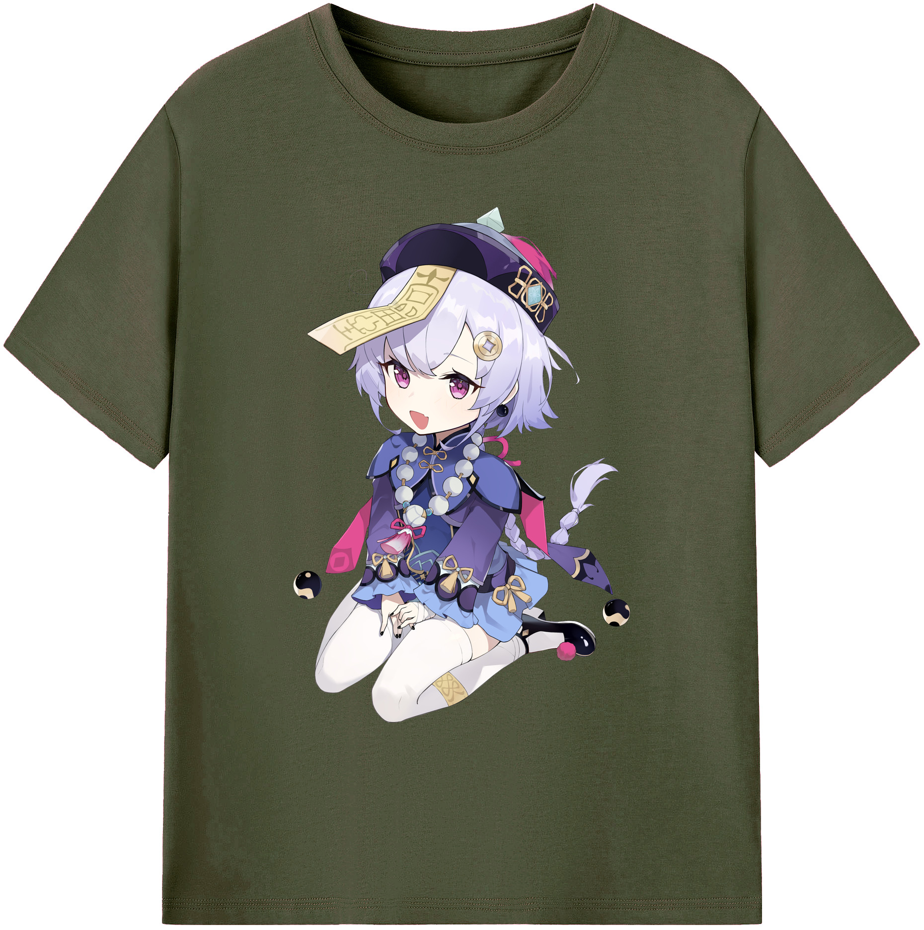 げんし神 七七 なな  genshin Nana 綿100％ メンズ半袖Tシャツ｜肌触りやわらか＆通気性